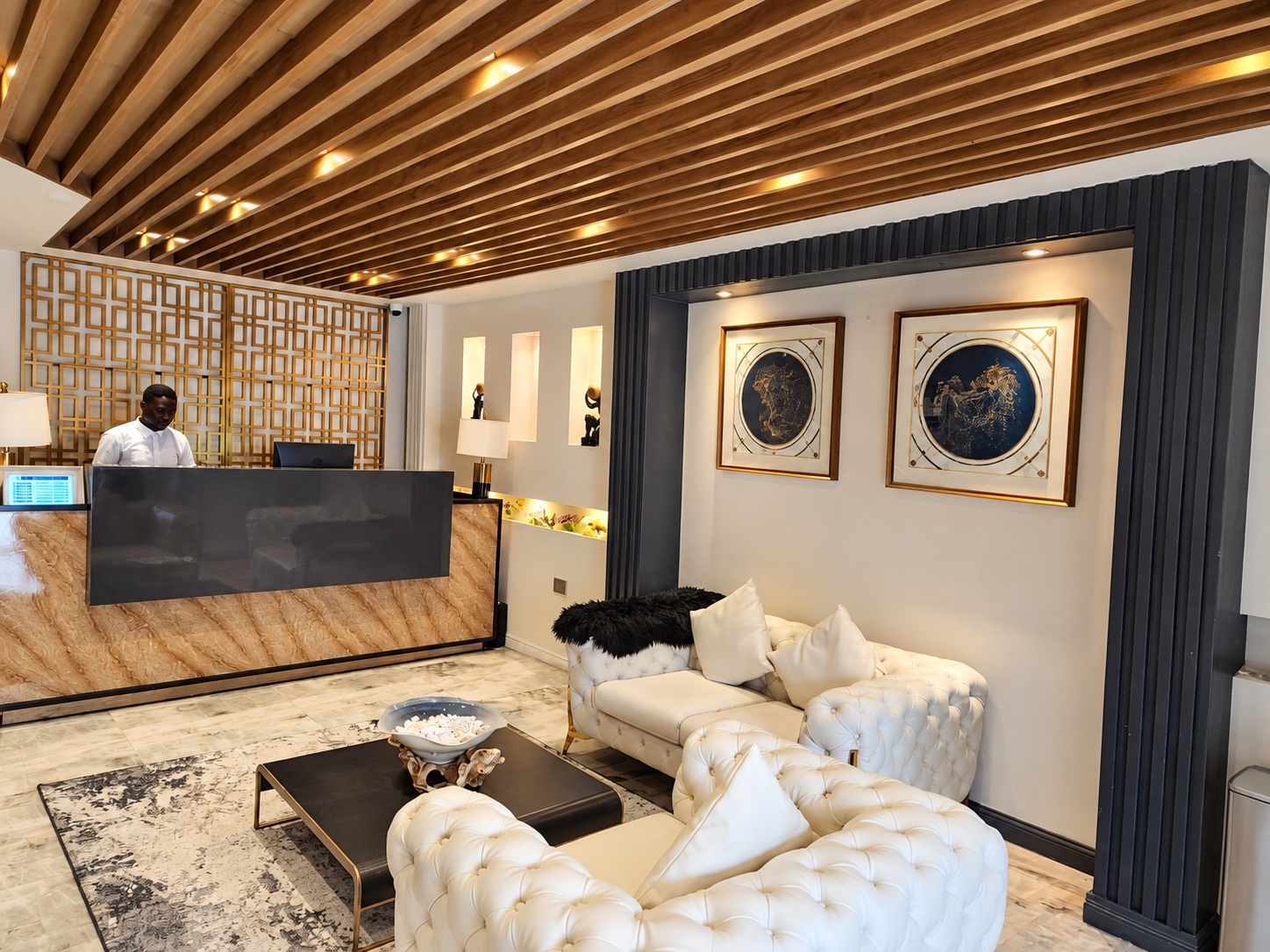 Westine Hotels & Spa reception and lobby in Lekki Phase 1, Lagos